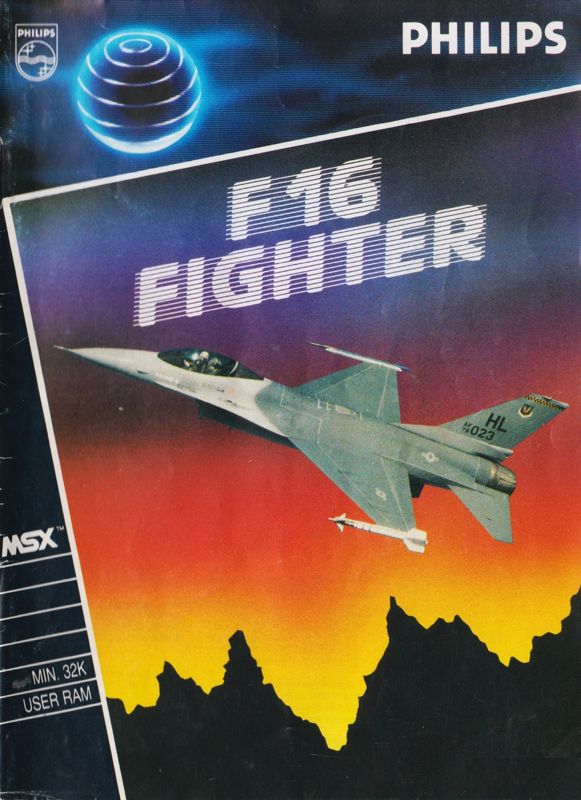 F16 Fighting Falcon box art for MSX